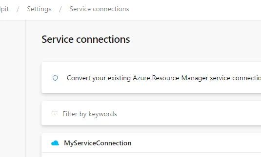 Azure DevOps Service Connections
