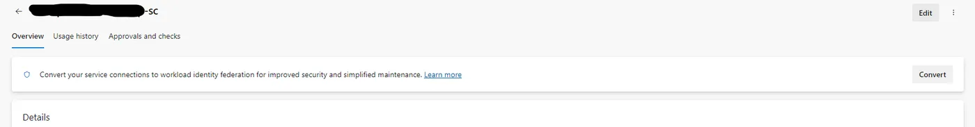 Azure DevOps Convert Service Connection to Workload Identity Federation