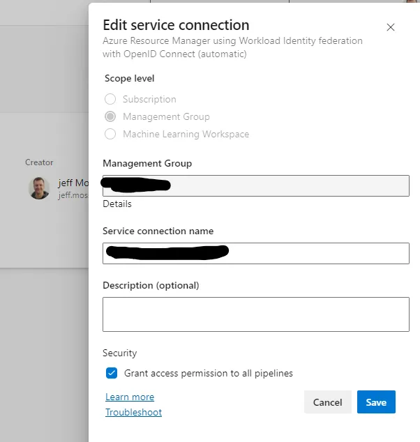 Azure DevOps Convert Service Connection to Workload Identity Federation Converted